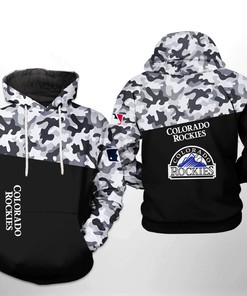 Colorado Rockies Mlb Camo Veteran 3D Hoodie - Perfect For Fans