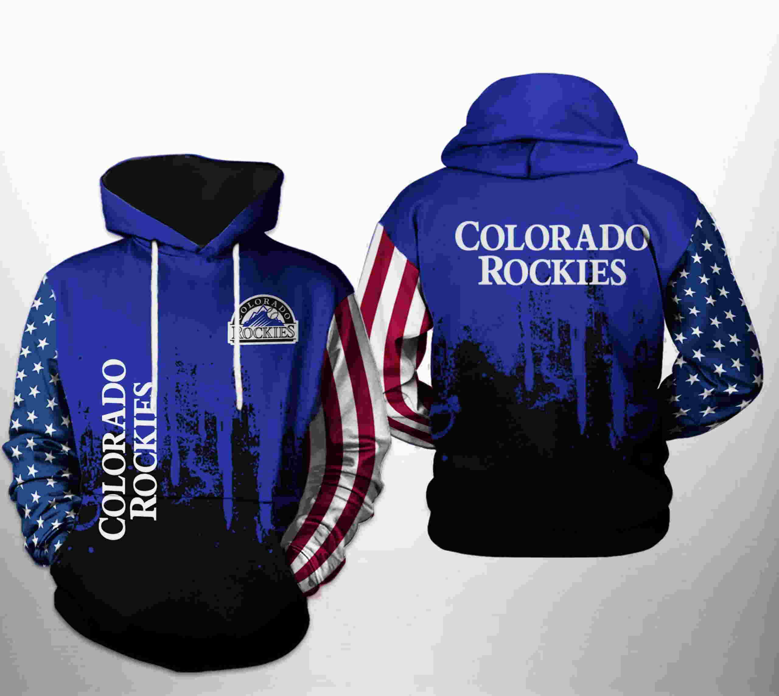 Colorado Rockies Mlb Team Us 3D Hoodie Zipper Hoodie - Perfect For Fans