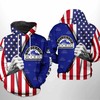 Colorado Rockies Mlb Us Flag 3D Hoodie Zipper Hoodie - Perfect For Fans