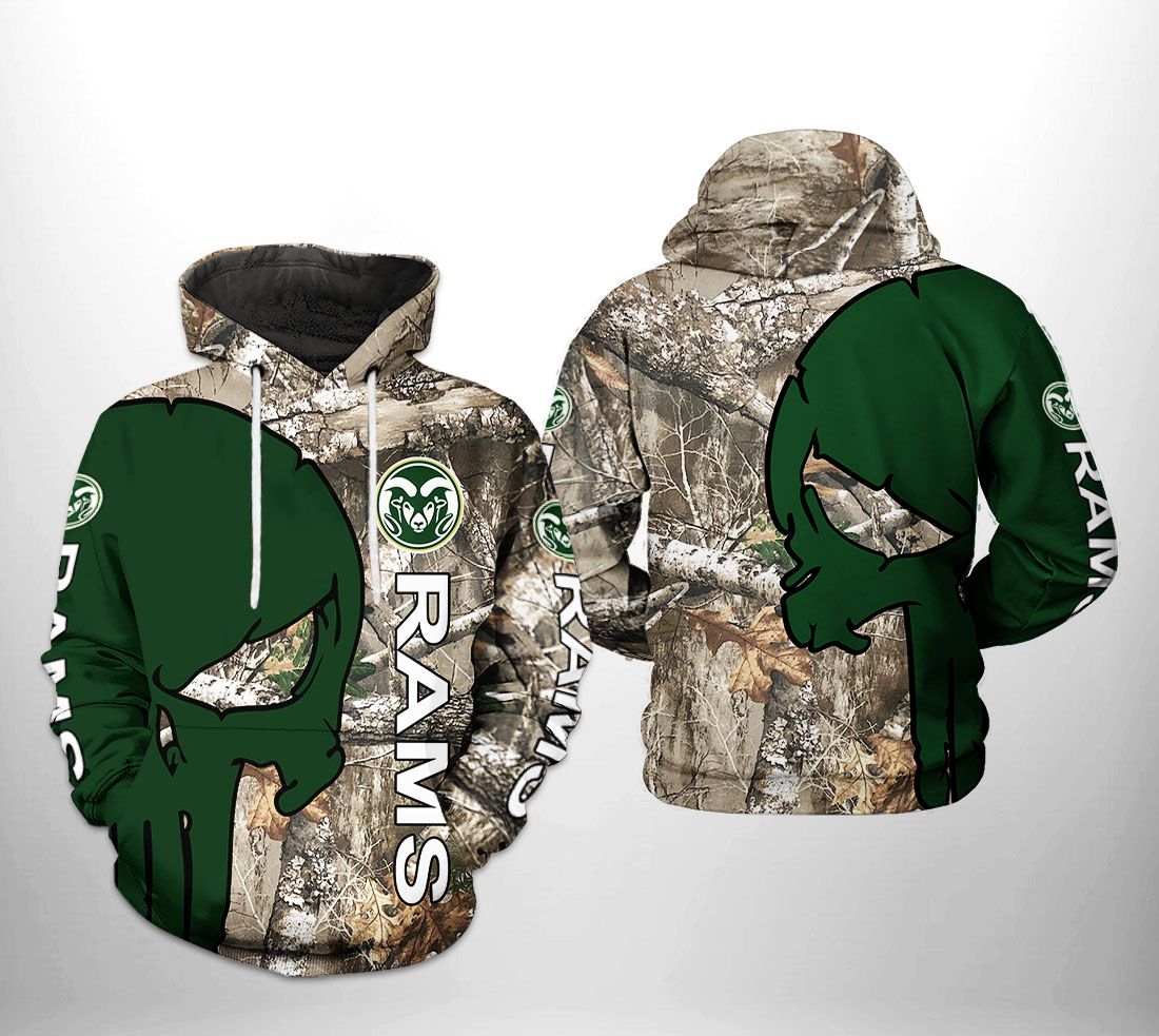 Colorado State Rams Ncaa Camo Veteran Hunting 3D All Over Print Zip-Up Hoodie - Perfect For Fans