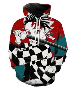 Colorful Tanjiro Kamado Demon Slayer All Over Print Hoodie 3D