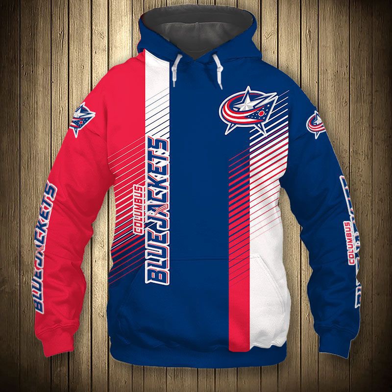 Columbus Blue Jackets Hoodie 3D Cute Design Pullover - Perfect For Fans