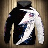 Columbus Blue Jackets Hoodie 3D Thunder Design Pullover - Perfect For Fans