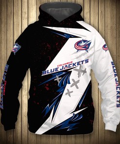 Columbus Blue Jackets Hoodie 3D Thunder Design Pullover - Perfect For Fans
