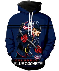 Columbus Blue Jackets Mascot 3D Printed Hoodie - Perfect Gift For Fans