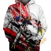 Combat Performance Sporty All Over Print Hoodie 3D