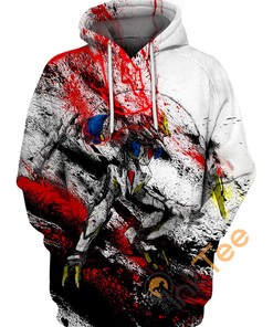 Combat Performance Sporty All Over Print Hoodie 3D