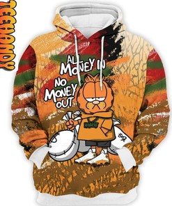 Cool Del Sol All Money In Garfield Custom All Over Print 3D Hoodie