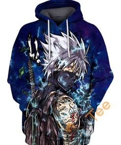 Cool Kakashi Copy Sign Custom All Over Print Hoodie 3D