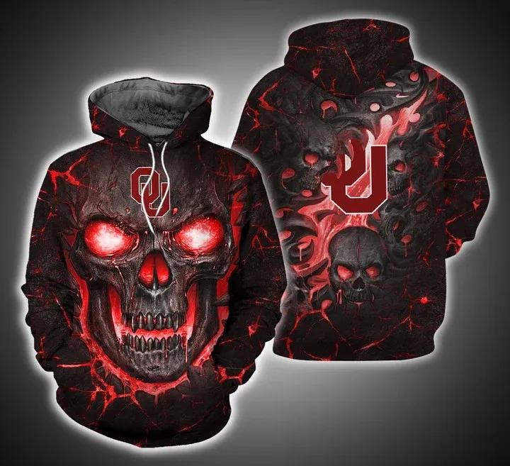 Cool Oklahoma Sooners Gifts: Just Send It 3D Hoodie With All Over Print