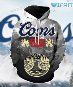 Coors Banquet All Over Print Hoodie 3D Coors Mountain Beer Lovers Gift