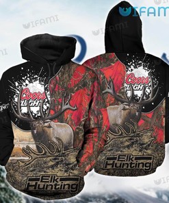 Coors Light 3D Moose Hunter Beer Lovers Gift All Over Print Hoodie