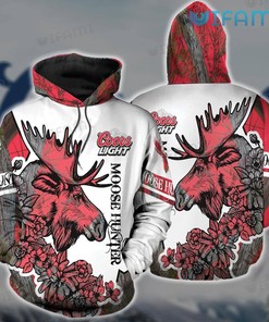Coors Light 3D Moose Hunting Custom Hoodie For Beer Lovers