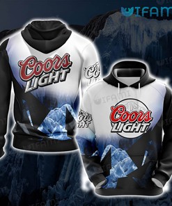 Coors Light 3D Mountain Cold Refreshment All Over Print Hoodie For Beer Lovers