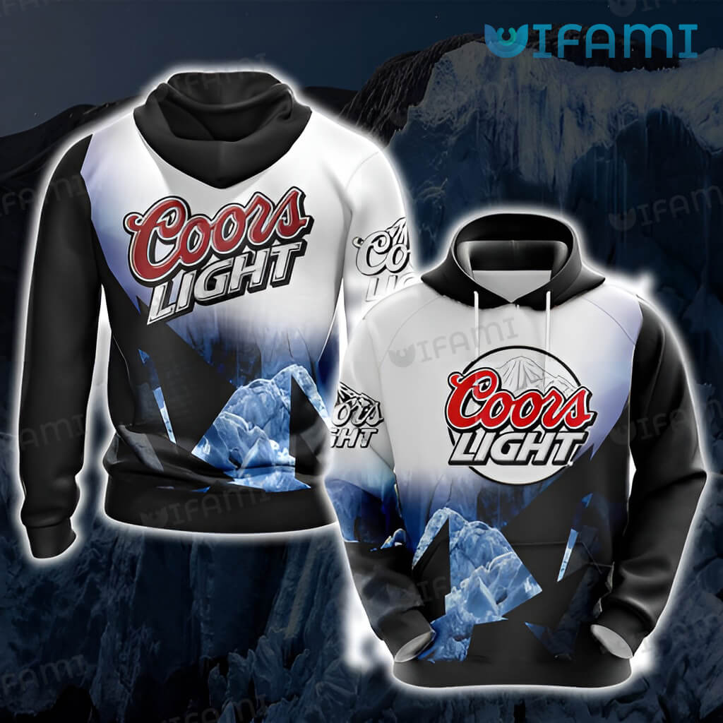 Coors Light 3D Mountain Cold Refreshment All Over Print Hoodie For Beer Lovers