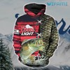 Coors Light 3D Red Fishing All Over Print Hoodie For Beer Lovers