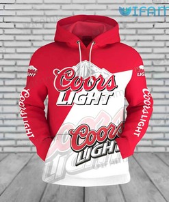 Coors Light 3D Red White All Over Print Hoodie For Beer Lovers