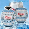 Coors Light 3D Reindeer Pattern All Over Print Hoodie For Beer Lovers