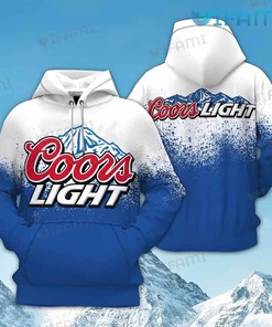 Coors Light 3D Water Splash Custom Hoodie For Beer Lovers