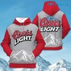 Coors Mountain Scenery All Over Print Hoodie 3D Beer Lovers Gift