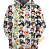 Corona Virus Anime All Over Print 3D Hoodie