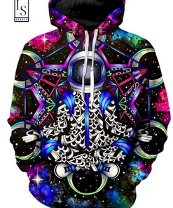 Cosmonaut All Over Print 3D Unisex Hoodie