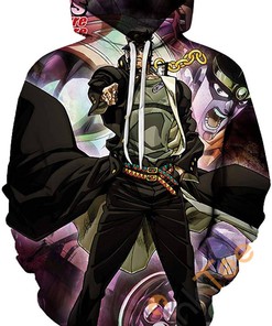 Cosplay Jojo'S Bizarre Adventure All Over Print 3D Hoodie With Front Pocket (11