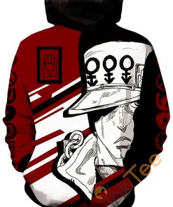 Cosplay Jojo'S Bizarre Adventure All Over Print 3D Hoodie With Front Pocket (3