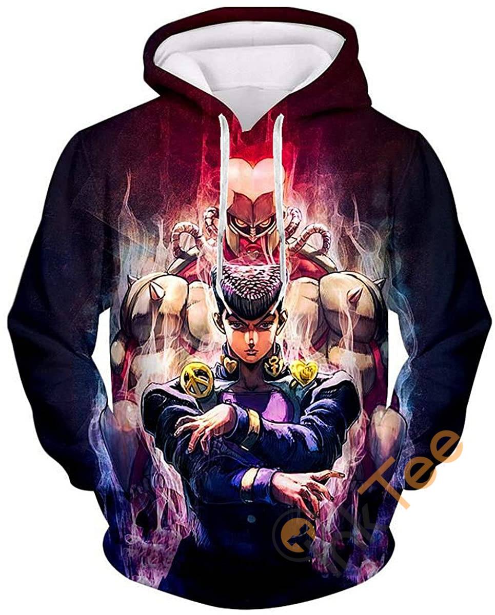 Cosplay Jojo'S Bizarre Adventure All Over Print 3D Hoodie With Front Pocket (8