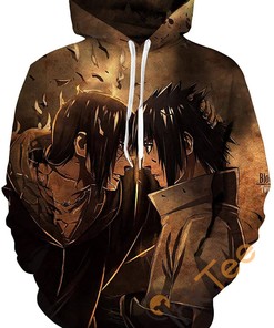 Cosplay Naruto All Over Print 3D Hoodie With Front Pocket (5