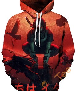 Cosplay Naruto All Over Print 3D Hoodie With Front Pocket (6