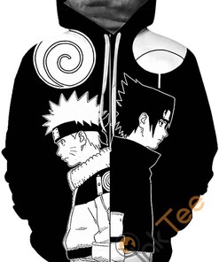 Cosplay Naruto All Over Print 3D Hoodie With Front Pocket (7