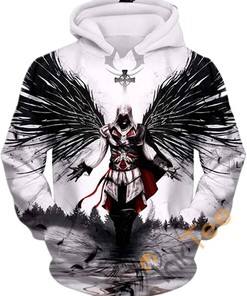 Cosplay Print Pullover With Front Pocket All Over Print 3D Hoodie