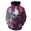 Creepy Clown Scary All Over Print 3D Hoodie