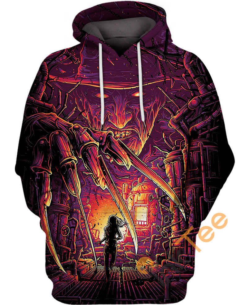 Creepy Devils Claws Freddy Krueger All Over Print 3D Hoodie