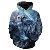 Creepy Owl Epic All Over Print 3D Hoodie