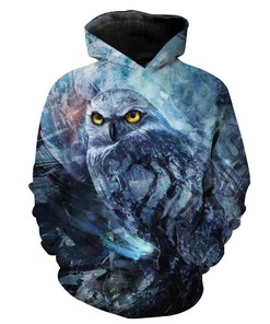 Creepy Owl Epic All Over Print 3D Hoodie