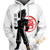 Crimson Goku All Over Print 3D Hoodie