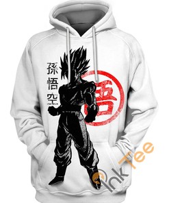 Crimson Goku All Over Print 3D Hoodie