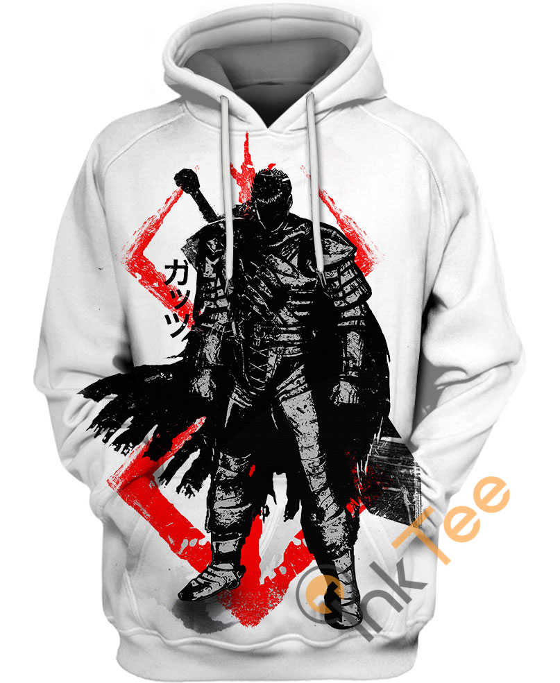 Crimson Guts Berserk All Over Print 3D Hoodie