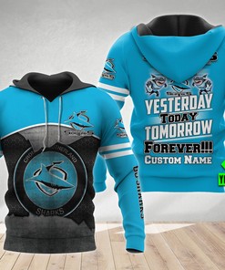 Cronulla Sutherland 3D Hoodie - Personalized Custom Name All Over Printed Hoodie