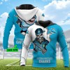 Cronulla Sutherland 3D Hoodie - Personalized Mascot Skull Custom Name All Over Printed Hoodie