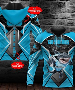 Cronulla Sutherland Custom Name 3D All Over Printed Hoodie - Personalized 3D Hoodie