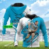 Cronulla Sutherland Football Player 3D All Over Print Zip Up Hoodie - Personalized Custom Name Hoodie