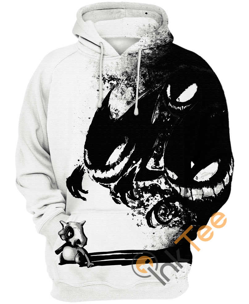 Cubone And Gastly All Over Print 3D Hoodie