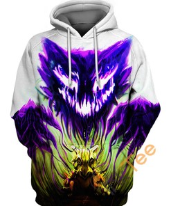 Cubone And Haunter All Over Print 3D Hoodie