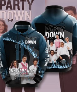 Custom All Over Print 3D Hoodie For Party Down Fans