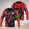 Custom All Over Print 3D Sydney Roosters Hoodie - Show Your Support! (Personalized Nrl Mascot