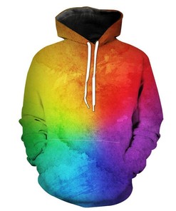 Custom All Over Print Colorful Paint Splatter Hoodie 3D