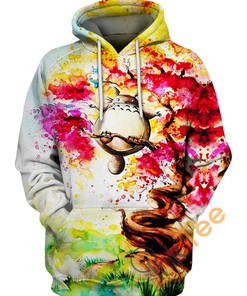 Custom All Over Print Colorful Tree Hoodie 3D